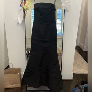Black Amsale Strapless Dress